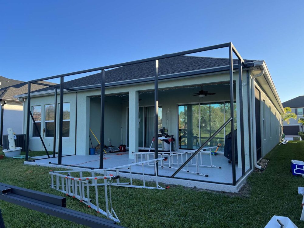 Screen enclosure services in Apollo Beach by Graco Construction