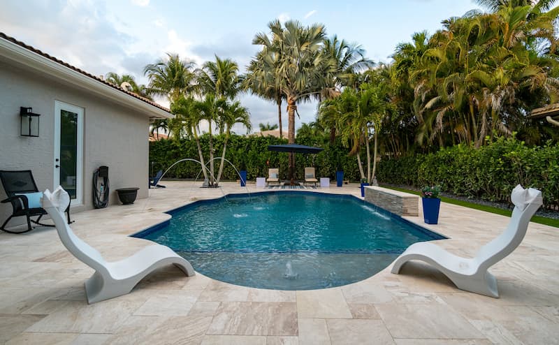 travertine patios